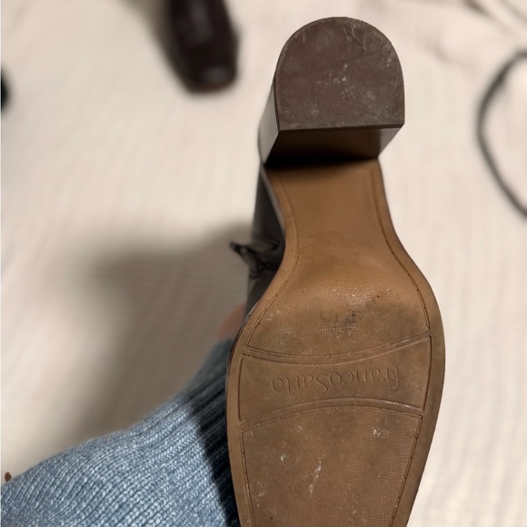 Franco Sarto Dark Brown Heeled Boots - Picture 2 of 2